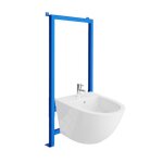 Lavita b�ti - support pour le bidet lav 500 + bidet sofi set complet bidet suspendu avec trou de robinet ...
