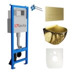 Lavita lav101 bâti - support pour wc 40cm + wc suspendu sofi slim golden eye sans rebord + plaque de ... Lavita lav101 bâti - support pour wc 40cm + wc suspendu sofi slim golden eye sans rebord + plaque de ...