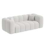Layane - canap 3 places tissu bouclette beige