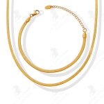 Lcc® blade chain hundred chaine en or 18k os de serpent collier bracelet bijoux spice girl cadeau danniversair ... Lcc® blade chain hundred chaine en or 18k os de serpent collier bracelet bijoux spice girl cadeau danniversair ...