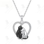 Lcc® collier chaîne de clavicule femme mode simple s925 argent sterling collier pendentif chat damour ... Lcc® collier chaîne de clavicule femme mode simple s925 argent sterling collier pendentif chat damour ...