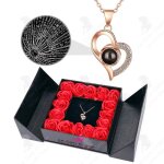 Lcc collier coeur pour femmes en 100 langues je taime style de mode amour 520 pendentif de projection ...