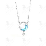 Lcc� collier �toile et lune en argent sterling femmes cent fashion dreaming star river pendentif light ...