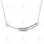 Lcc® collier pour femmes en argent 925 avec un mot en arc de cercle collier simple chaîne de clavicule ... Lcc® collier pour femmes en argent 925 avec un mot en arc de cercle collier simple chaîne de clavicule ...