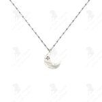 Lcc collier pour femmes s925 collier en argent sterling blanc papillon shell moon collier en forme de ...
