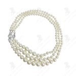 Lcc collier de perles triple perles de perles rondes parfait de perles de bijoux populaires europens ...