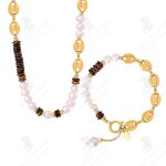 Lcc titane acier perle deau douce oeil de tigre pierre nez de cochon chane collier bracelet dcorations ...