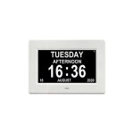 Lcd horloge numrique calendrier avec date horloge calendrier avec date jour et heure horloge alzheimer ...