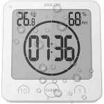 Lcd num�rique horloge de douche horloge de salle de bains imperm�able douche horloge minuterie temp�rature ...