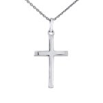 L�a & arthur - pendentif enfants motif petite croix simple - argent 925 milli�mes rhodi�