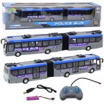 Leantoys bus de police articul tlcommand avec lumires grises chelle 1:32 lean toys