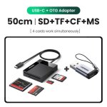 Lecteur de carte 4 - en - 1 usb - c sd micro sd tf cf ms lecteur de carte pour pc portable lecteur de ...