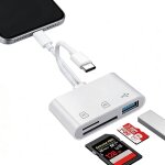 Lecteur de cartes 5 - en - 1 pour t�l�phones appareils photo et ordinateurs dot� de ports sd / tf / usb ...