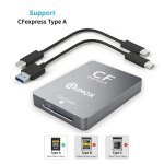 Lecteur de carte cfexpress type a avec usb3. 1 (gen 2) 10gpbs cfexpress type a adaptateur usb - c usb ...