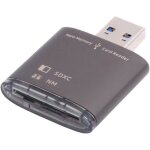 Lecteur de carte m�moire - suteo - usb 3. 0 - 5 gbit / s - compatible sd / nm - noir