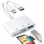 Lecteur de cartes sd - hautstore - lightning usb - c - compatible ios 12. 0 + - supporte sd / micro sd ...