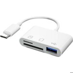 Lecteur de carte sd - pashashop - adaptateur usb c - support sd / tf - usb 3. 0 - compact