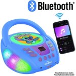 Lecteur cd bluetooth - stitch - effets lumineux - bluetooth 5. 0 - compatible cd - 3w x 2