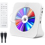 Lecteur cd bluetooth avec hdmi - design bureau couvercle anti - poussire radio fm ports usb / aux - ...