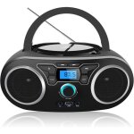 Lecteur cd avec bluetooth radio fm stéréo avec son cristallin lecture mp3 / cd / cd - r entrée usb &aux ... Lecteur cd avec bluetooth radio fm stéréo avec son cristallin lecture mp3 / cd / cd - r entrée usb &aux ...