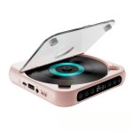Lecteur cd bluetooth qualité sonore hifi 2000 mah usb port 35 mm rose Lecteur cd bluetooth qualité sonore hifi 2000 mah usb port 35 mm rose