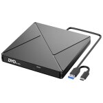Lecteur cd / dvd externe pour pcusb 3. 0 et usb - c graveur dvd externe cd / dvd - / + rw drive pour ...
