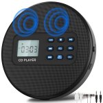 Lecteur cd portable - bytelike - cd - �cran lcd - haut - parleurs st�r�o - recharge usb