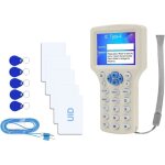 Lecteur de copieur duplicateur lecteur de carte nfc 125 khz 1356 mhz 10 frquences rfid smart card cran ...