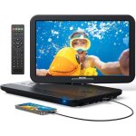 Lecteur dvd blu ray portable 154 270� hd 1920x1080 avec batterie rechargeable