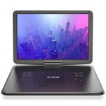 Lecteur dvd portable 175 avec grand cran hd 156batterie rechargeable 6 heuresprise en charge usb / carte ...