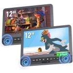 Lecteur dvd voiture arafuna 12 double cran rechargeable pour enfants
