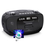 Lecteur radio / k7 / cd portable thomson rk200cd tuner analogique fm enregistreur aux fun 35mm 220v ou ...