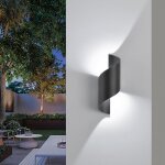 Led applique murale int�rieur / ext�rieur10w 6000k blanc chaud lampe murale spirale aluminium �clairage ...