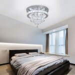 Led crystal chandelier plafonnier pendentif lumi�re corridor chambre blanc cool