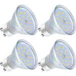 Led gu10 5w �quivalent � 60w 600lm blanc chaud 2700k faisceau large 120� ampoule spot led lot de 4mhzb ...
