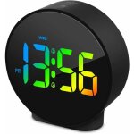 Led petit r�veil digital avec affiche la semaine 2 alarmes avec snooze luminosit� r�glable petite horloge ...