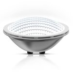 Projecteur led piscine par56 30w 6000k ip68 12v - inox 316l �176mm submersible 3000 lm