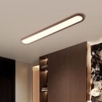 Led plafonnier luminaire lampe de plafond couleur noyer 24w �60 * 15 * 4cm