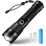 Led usb rechargeable ultra puissante 3000 lumens cree xhp50 lampe torche5 modes ip65 tanche militaire ...