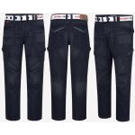 Lee cooper jean cargo coupe droite avec ceinture black wash du 40 au 50