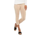 Leggings capri 3 / 4 pour femme - celodoro - �jersey stretch en coton - beige