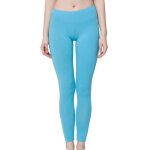 Leggings pour femme - celodoro - �jersey stretch en coton - bleu clair