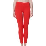 Leggings pour femme - celodoro - �jersey stretch en coton - rouge