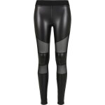 Legging femme - urban classics - noir - simili cuir - maille transparente - ajustement parfait Legging femme - urban classics - noir - simili cuir - maille transparente - ajustement parfait