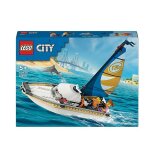 Jeu de construction - lego city - 60438 le voilier - 2 minifigurines -  partir de 5 ans