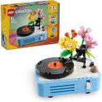 Lego creator 3 - en - 1 tourne - disque floral se transforme en radio / microphone jouet musical pour ...