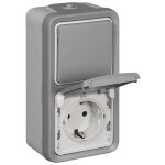 Legrand prise plexo gris 069746