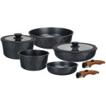 Leian home® batterie de cuisine 9 pcs ? casseroles & poêles antiadhésifs avec poignées amovibles + couvercles ... Leian home® batterie de cuisine 9 pcs ? casseroles & poêles antiadhésifs avec poignées amovibles + couvercles ...