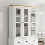 Lemon buffet bahut armoire de cuisine - uu vaisselier armoire avec portes vitrées bodo blanc marron bois ... Lemon buffet bahut armoire de cuisine - uu vaisselier armoire avec portes vitrées bodo blanc marron bois ...