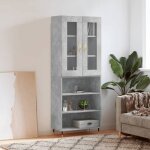 Lemon buffet haut armoire de cuisine - uu vaisselier gris béton 695x34x180 cm - bois dingénierie ccl78150231 ... Lemon buffet haut armoire de cuisine - uu vaisselier gris béton 695x34x180 cm - bois dingénierie ccl78150231 ...